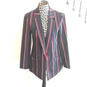INC Intl Concepts Red White & Blue Blazer Jacket